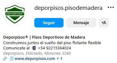 Deporpisos en Instagram